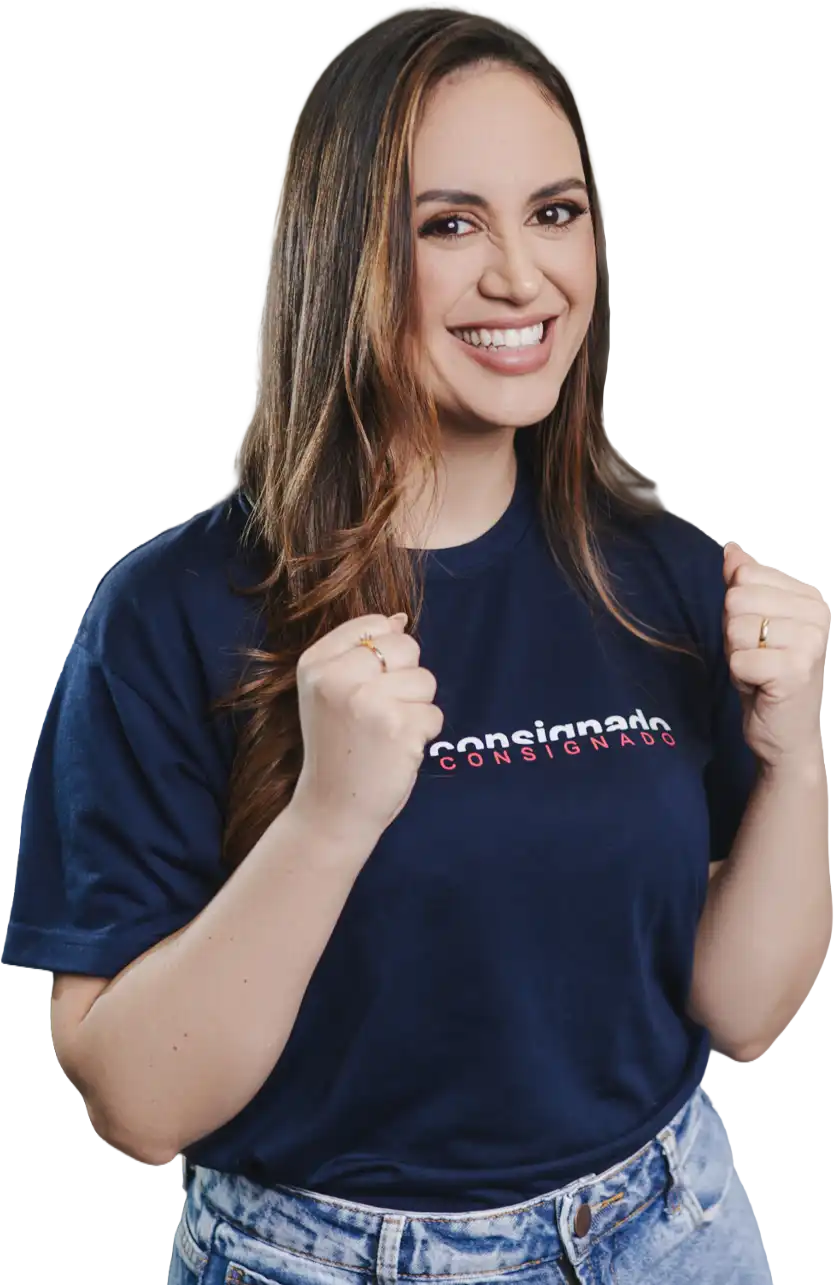 Pessoa feliz com o empréstimo